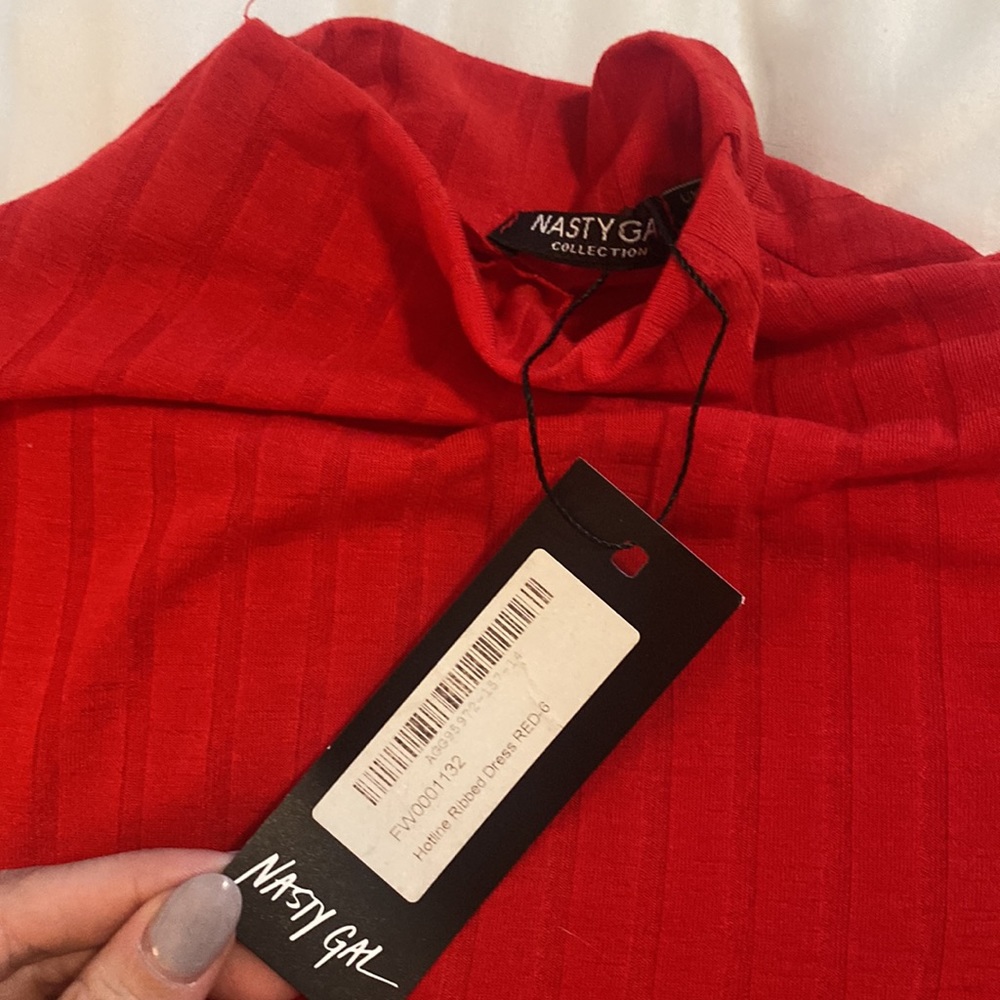 Nasty gal red body con dress